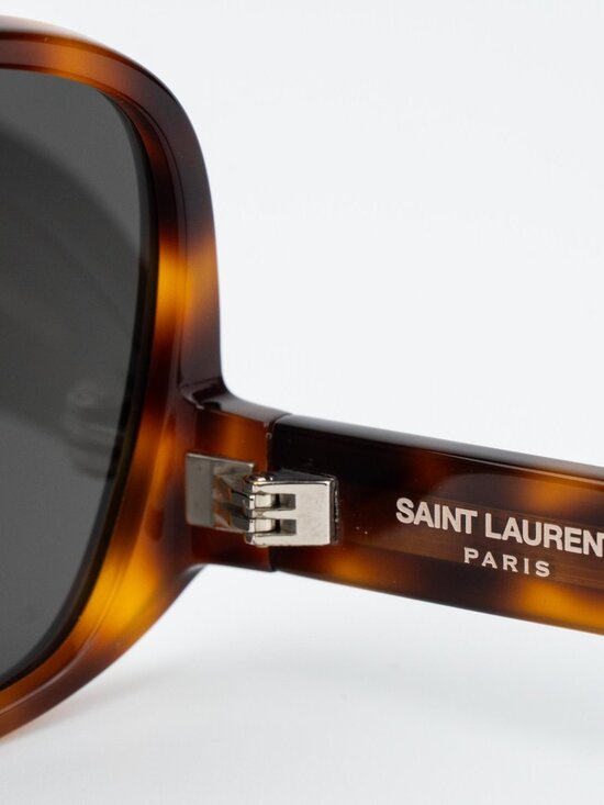 Saint Laurent Women Sunglasses Havana  Square SL652/F SOLACE 002 NEW AUTHENTIC main image 11